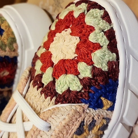 NWB Free People Catch me if you can Crochet Sneakers - Picture 12 of 14